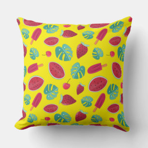 Popsicle, Cherry, aardbei en watermeloenen Kussen
