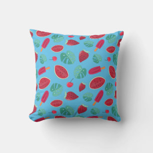 Popsicle, Cherry, aardbei en watermeloenen Kussen