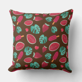 Popsicle, Cherry, aardbei en watermeloenen Kussen