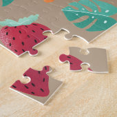 Popsicle, Cherry, aardbei en watermeloenen Legpuzzel (Zijkant)