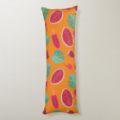 Popsicle, Cherry, aardbei en watermeloenen Lichaamskussen (Achterkant (Verticaal))