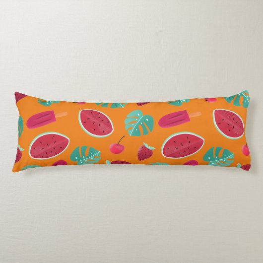 Popsicle, Cherry, aardbei en watermeloenen Lichaamskussen (Voorkant)