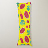 Popsicle, Cherry, aardbei en watermeloenen Lichaamskussen (Voorkant Verticaal)