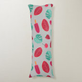 Popsicle, Cherry, aardbei en watermeloenen Lichaamskussen (Voorkant Verticaal)