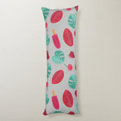 Popsicle, Cherry, aardbei en watermeloenen Lichaamskussen (Achterkant (Verticaal))