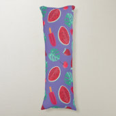 Popsicle, Cherry, aardbei en watermeloenen Lichaamskussen (Voorkant Verticaal)