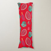Popsicle, Cherry, aardbei en watermeloenen Lichaamskussen (Voorkant Verticaal)