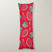 Popsicle, Cherry, aardbei en watermeloenen Lichaamskussen (Achterkant (Verticaal))