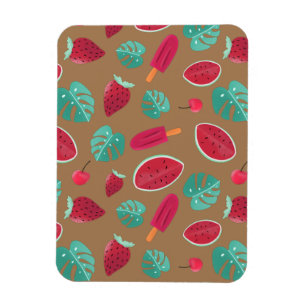 Popsicle, Cherry, aardbei en watermeloenen Magneet