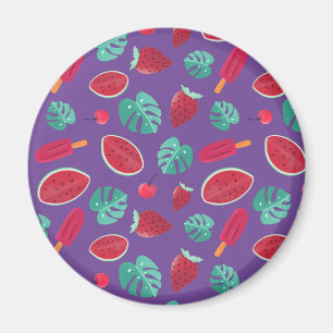 Popsicle, Cherry, aardbei en watermeloenen Magneet