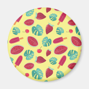 Popsicle, Cherry, aardbei en watermeloenen Magneet