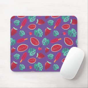 Popsicle, Cherry, aardbei en watermeloenen Muismat