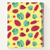 Popsicle, Cherry, aardbei en watermeloenen Notitieboek (Achterkant)