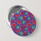 Popsicle, Cherry, aardbei en watermeloenen Ronde Button 7,6 Cm (Voorkant /achterkant)