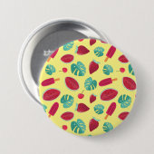 Popsicle, Cherry, aardbei en watermeloenen Ronde Button 7,6 Cm (Voorkant /achterkant)