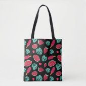 Popsicle, Cherry, aardbei en watermeloenen Tote Bag (Voorkant)