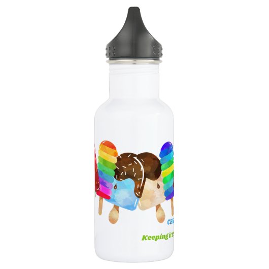 Popsicle Colorful Kinder Personalized Waterfles (Links)