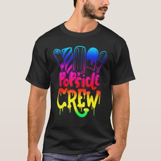 Popsicle Crew Fun Summertime Ice Lolly Summer Trea T-shirt (Voorkant)