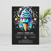 Popsicle Digitale Zoete Jongen Ijs Verjaardag Kaart (Staand voorkant)