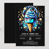 Popsicle Digitale Zoete Jongen Ijs Verjaardag Kaart (Voorkant / Achterkant)