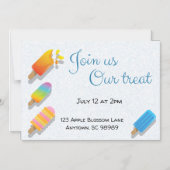 Popsicle Doe mee met ons Verdrag Magnetische Uitnodiging (Voorkant)