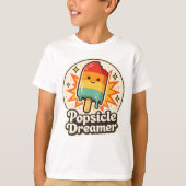 Popsicle Dromer Retro T-Shirts voor Kinderen (Voorkant)