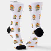 Popsicle Droomer Retro Crewsokken Sokken (Gebogen)