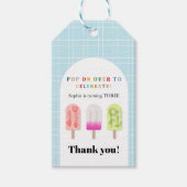 Popsicle Feestje Cadeaulabel (Voorkant)