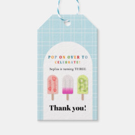 Popsicle Feestje Cadeaulabel