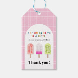 Popsicle Feestje Cadeaulabel