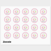 Popsicle Feestje Ronde Sticker (Vel)