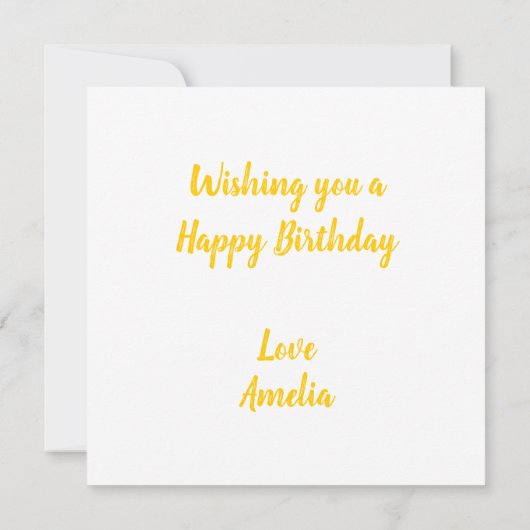 Popsicle Flat Verjaardagskaart Kaart (Achterkant)