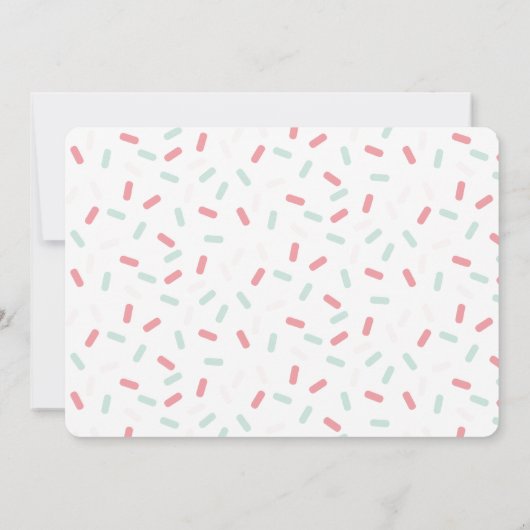 Popsicle Gender Reveal Baby shower per post Kaart (Achterkant)