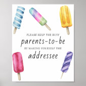Popsicle - Help de drukke ouders-to-be geadresseer Poster (Voorkant)