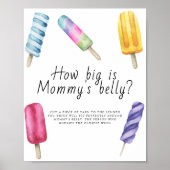 Popsicle - hoe groot is mama's buik spel  poster (Voorkant)