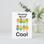 Popsicle Houd Me Koel Zomer  Briefkaart (Staand voorkant)