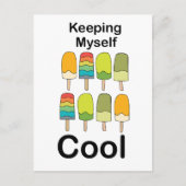 Popsicle Houd Me Koel Zomer  Briefkaart (Voorkant)