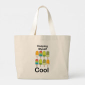 Popsicle Houd Me Koel Zomer  Grote Tote Bag (Achterkant)