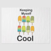 Popsicle Houd Me Koel Zomer Verjaardag Tissuepapier (Voorkant)