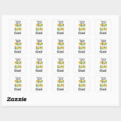 Popsicle Houd Me Koel Zomer  Vierkante Sticker (Vel)