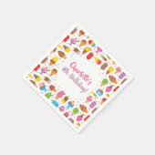 Popsicle Ice Cream Girls Verjaardagsfeestje Servet (Hoek)