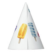 Popsicle Ice Cream Kids Verjaardag Feesthoedjes (Achterkant)