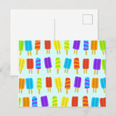 Popsicle Ice Lolly Pattern Briefkaart (Voorkant / Achterkant)