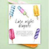 Popsicle ijs - Late night luiers spel Poster