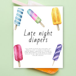 Popsicle ijs - Late night luiers spel Poster