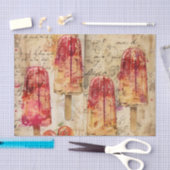 Popsicle ijs lolly thema decoupage tissuepapier (Craft)