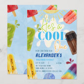 Popsicle Ijs Sommering 1e 3e 4e 5e 6e Jongen Kaart (Voorkant / Achterkant)