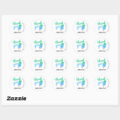 Popsicle Jongen Dank Je Verjaardag Ronde Sticker (Vel)