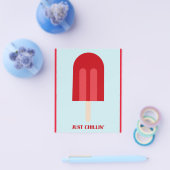 POPSICLE KILLENDE FUN SUMMER TREATS PUN MOTTO FLYER (Enkel)