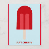 POPSICLE KILLENDE FUN SUMMER TREATS PUN MOTTO FLYER (Voorkant)